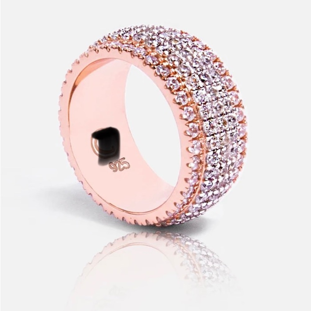 5 BAND RING ROSE GOLD - Picture 1 of 1